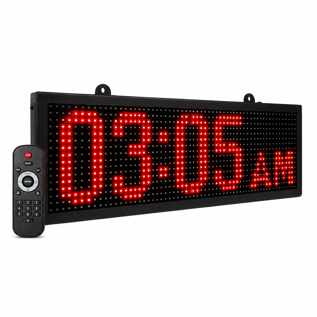 Big clock / timer 27" . time, date , countdown , interval timer with remote
